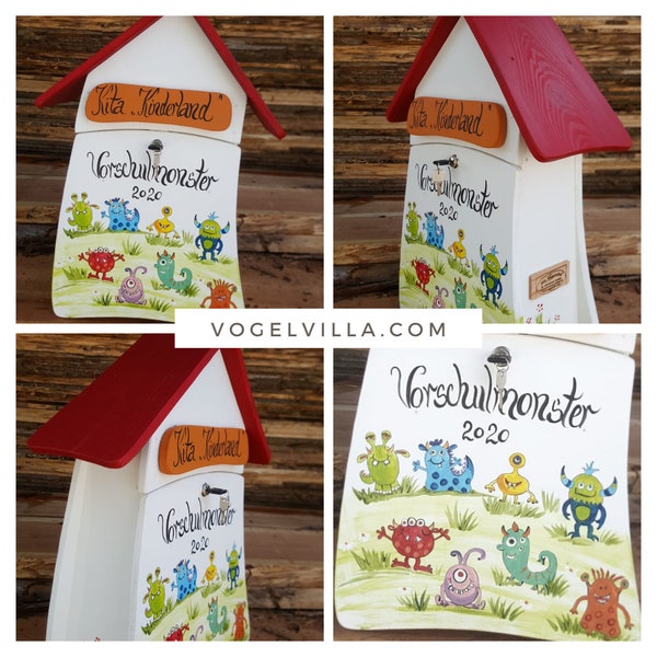 Mailbox preschool monster - ideal farewell gift in kindergarten