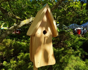 Vogelhaus | Kindergarten Abschied  Nistkasten Vogelvilla "Natur" Geburtstag  Hochzeit Einzug, Geschenk, Vogelvilla, personalisierbar