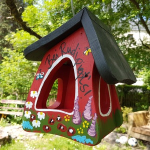 Birdhouse | Feeder Birdvilla - Nesting box &quot;Garden Magic&quot; Birthday Wedding Housewarming, Gift, Personalizable