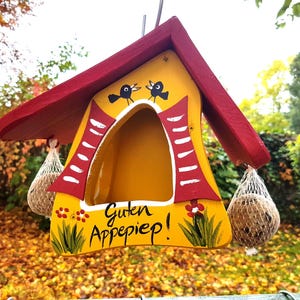Birdhouse | Bird Feeder Bird Villa - Bird Feeder &quot;Good appepeep&quot; Birthday Wedding Housewarming, Gift, Personalizable