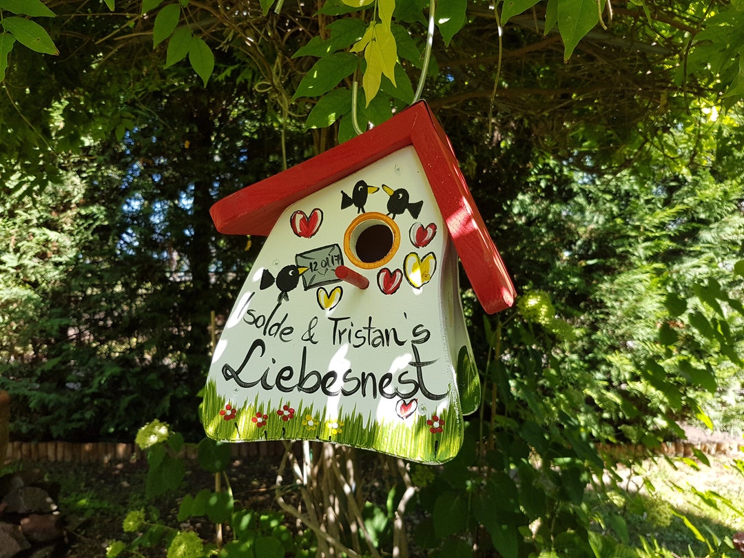 Birdhouse Wedding Gift, Wedding, Gift Bridal Couple Nest Box love Nest