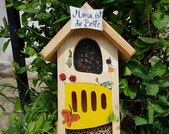 Vogelhaus | Insektenhotel Muttertag, Muttertgasgeschenk personalisiert, wetterfest