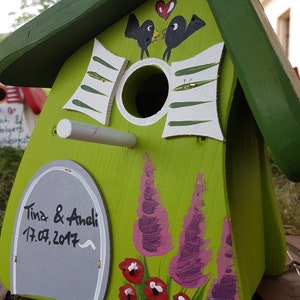 Birdhouse Wedding gift, wedding nest box For wedding personalized image 3