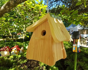 Birdhouse | natural larch wood, gift, creative bird villa, to paint yourself