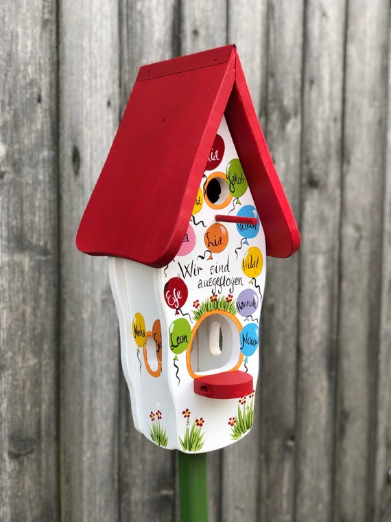 Farewell Gift Kindergarten Colorful Birdhouse for Feeding - Etsy Israel
