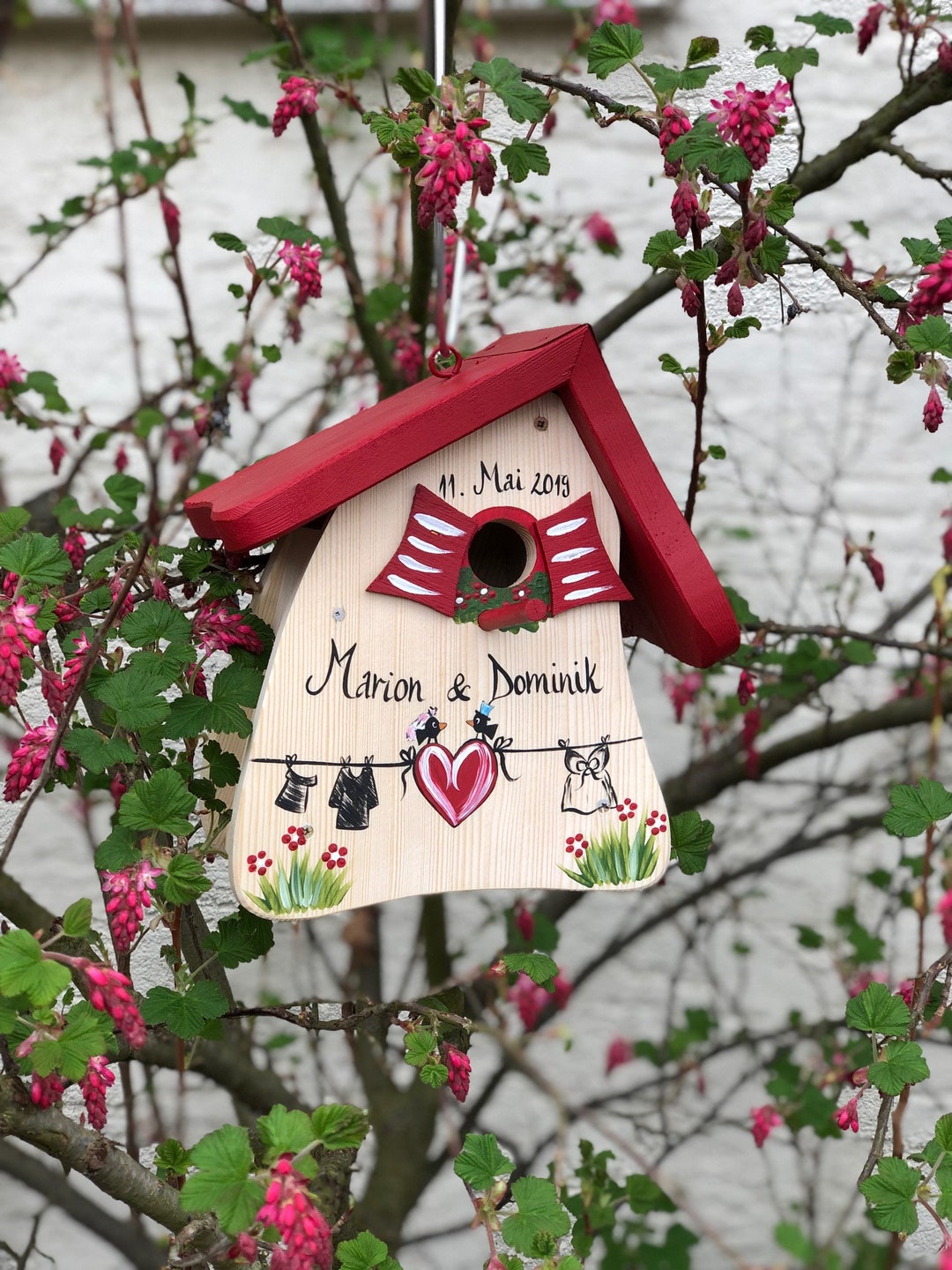 Birdhouse Wedding Wedding Gift Wedding Gift Hanging Nest Etsy