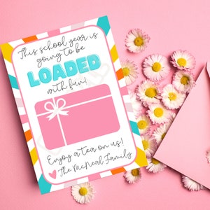 Back to School Teacher Gift Card Holder - Loaded Tea