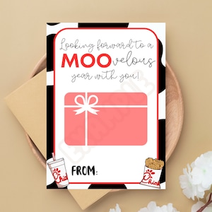Personalized Back to School Teacher Gift Card Holder - Chick-fil-A