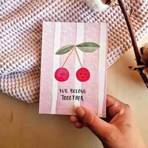 Postkarte "We belong together", Liebe, Valentinstag, Jahrestag
