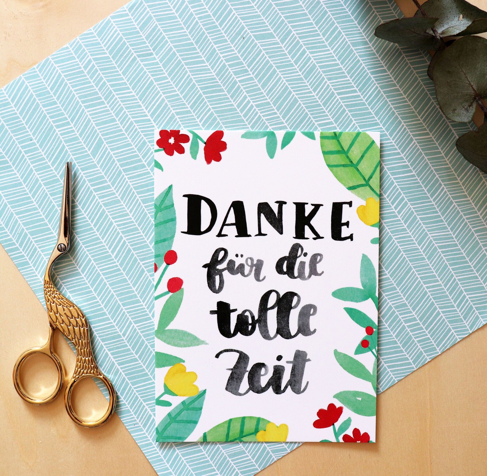 Karte Danke für die tolle Zeit | Etsy