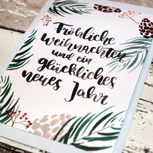 Weihnachtskarte "Fröhliche Weihnachten", Weihnachtsgrüße, Weihnachten
