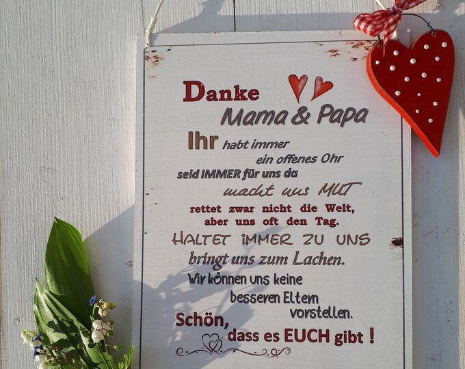Danke Mama Und Papa Sprüche Kurz www.etsy.com