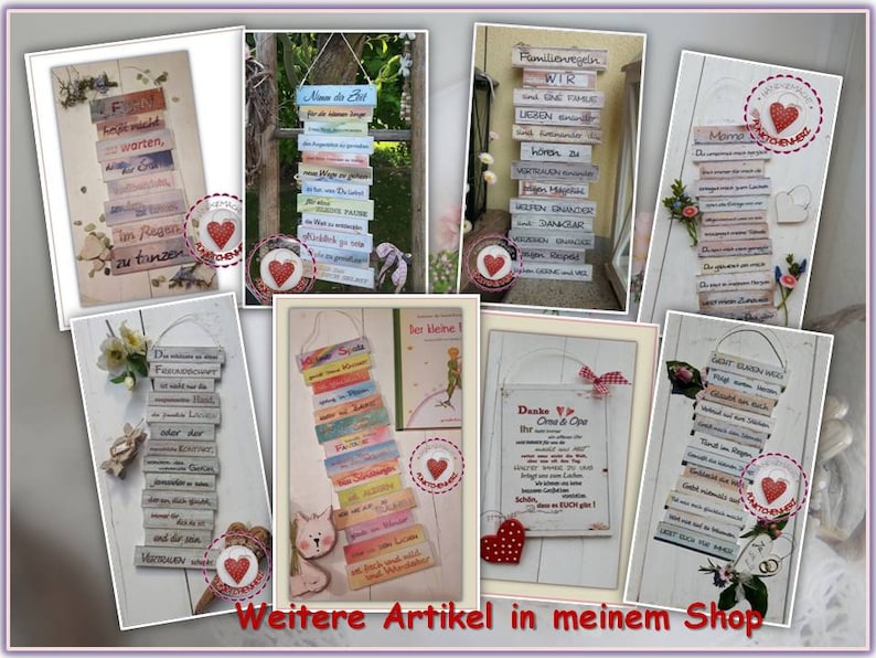 Schild Geh Deinen Weg Original pastell Schild Dekoschild Einschulung Taufe Schulanfang Kinderzimmer Weihnachtsgeschenk Bild 10