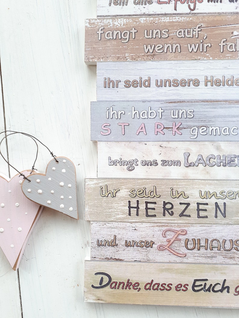 Dekoschild Mama & Papa wir haben euch so lieb Geschenk Etsy