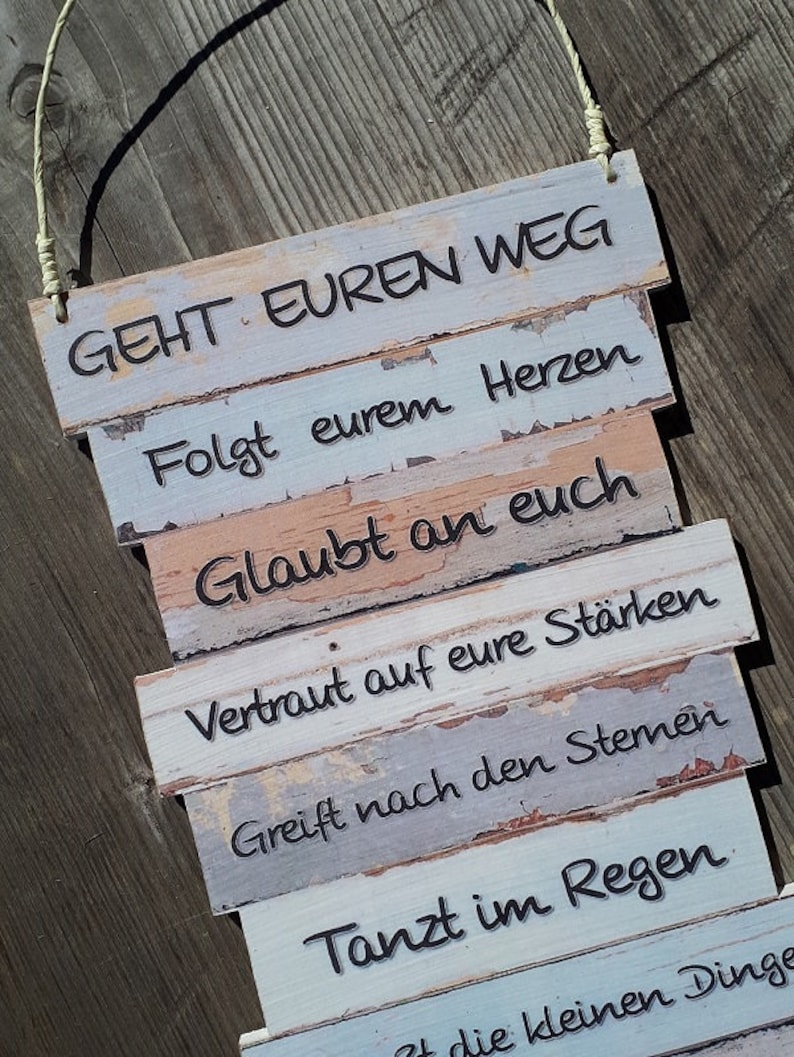 Schild Geht Euren Weg Geschenk Hochzeit zur Hochzeit Boho Brautpaar Hochzeitsgeschenk give-away Trauzeuge Trauzeugin Bild 4