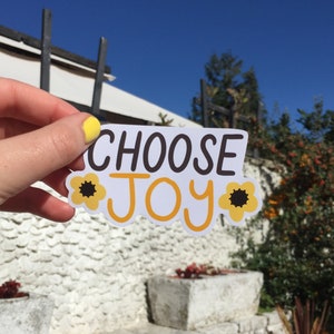 Elija Joy Flower Sticker Positive Affirmation