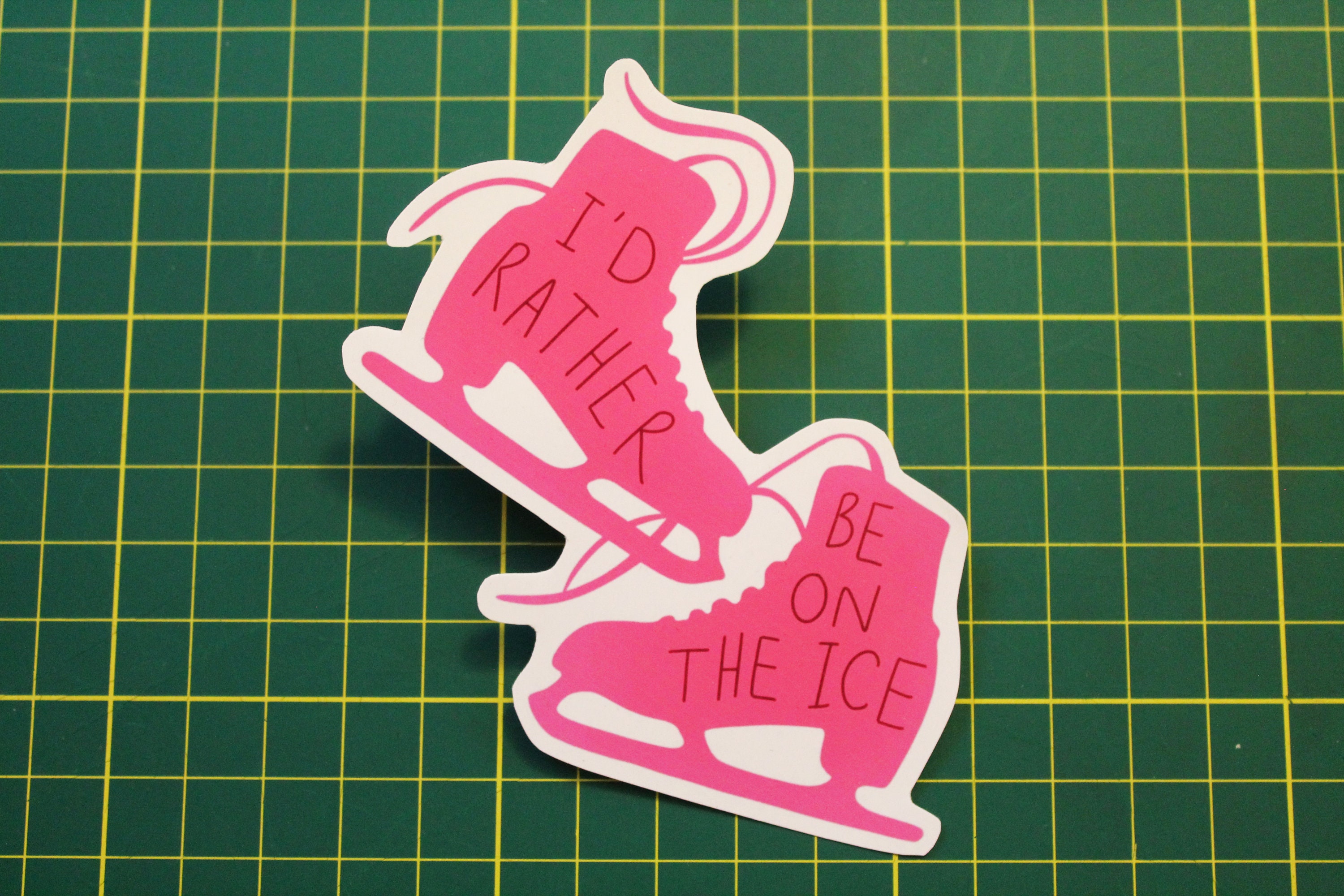 Ice Skates Stickers Skating Sticker Etsy