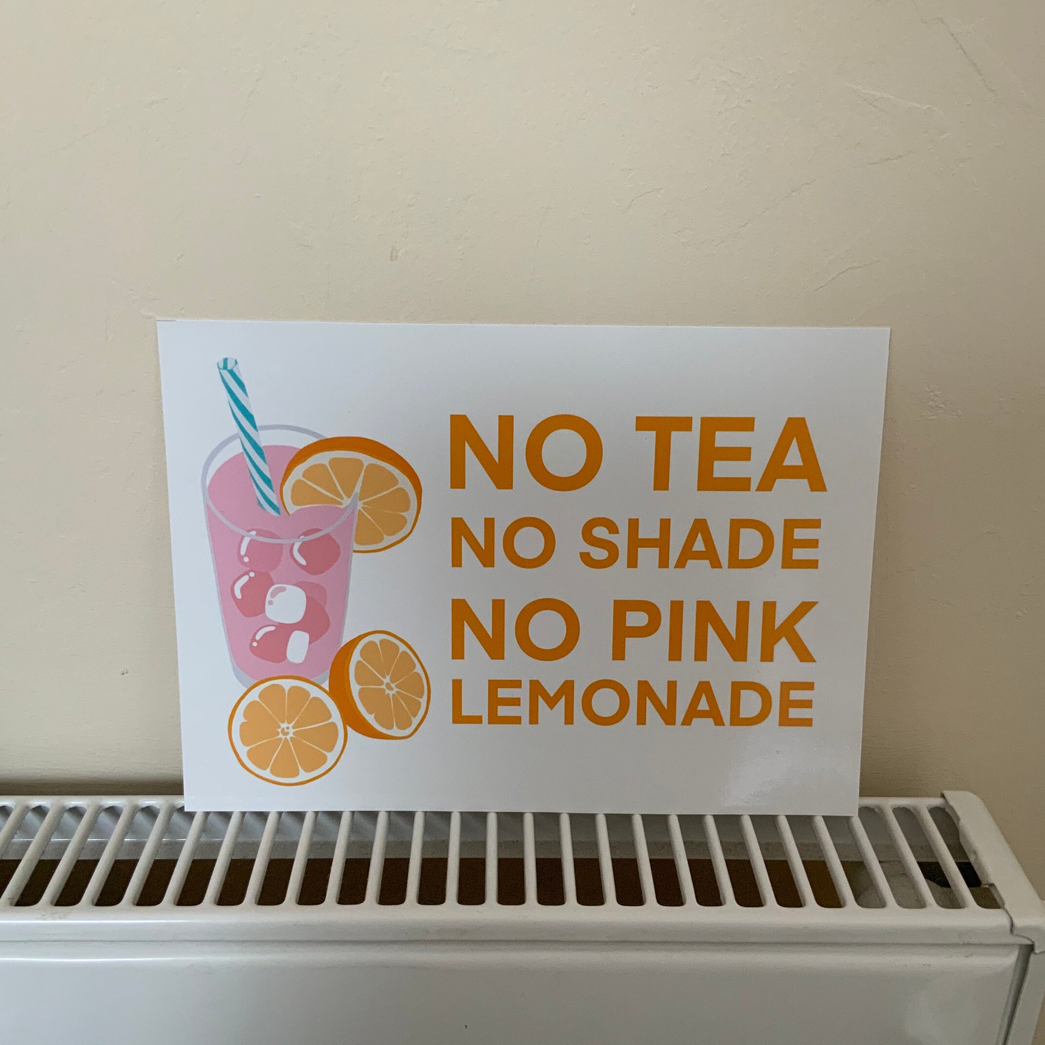 No Tea No Shade No Pink Lemonade Etsy