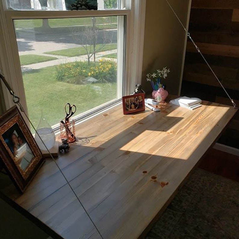 Barnwood Floating Desk