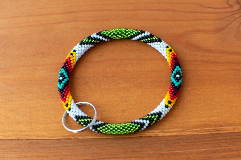 Beaded Wristlet Native Keychain Native American Beaded Etsy