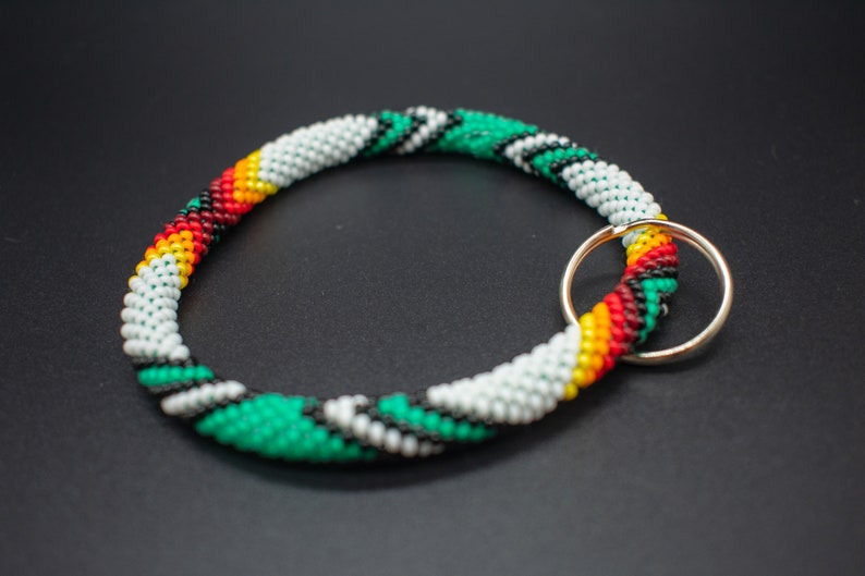 Beaded wristlet Native keychain Native American beaded Etsy