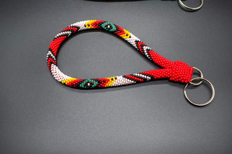 Native american beaded keychain Native beaded lanyards Beaded Etsy