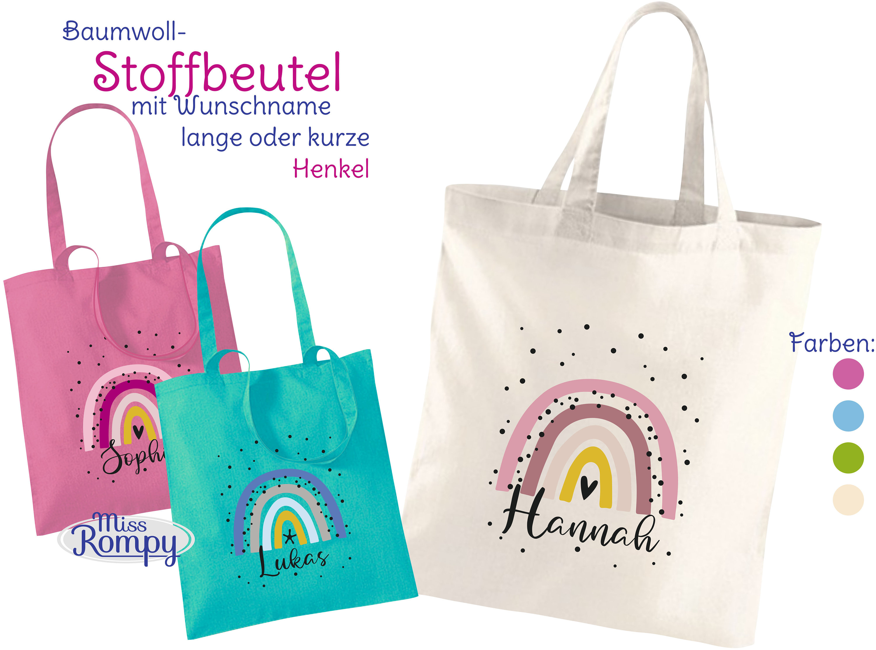Spreadshirt 'Die Welt Ist Bunt' Turnbeutel – Regenbogenfarben Weltkarte, 12 Liter, Nachhaltig Produziert