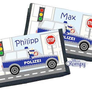 POLIZEI (804) Geldbörse mit Name Kinder Geldbeutel Klett Portemonnaie