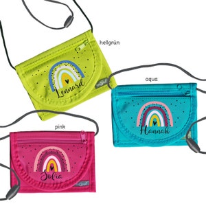 MissRompy Breast bag rainbow 779 with name and safety clasp heart star shoulder bag breast bag viewing window image 2