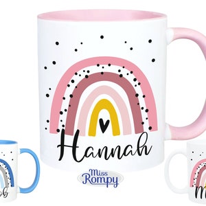 Cup (779) Rainbow with NAME and theme print