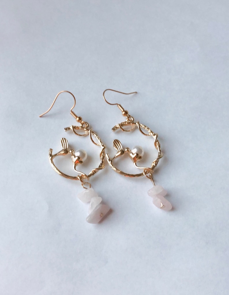 Holiday, Gift Bird pearl Earring