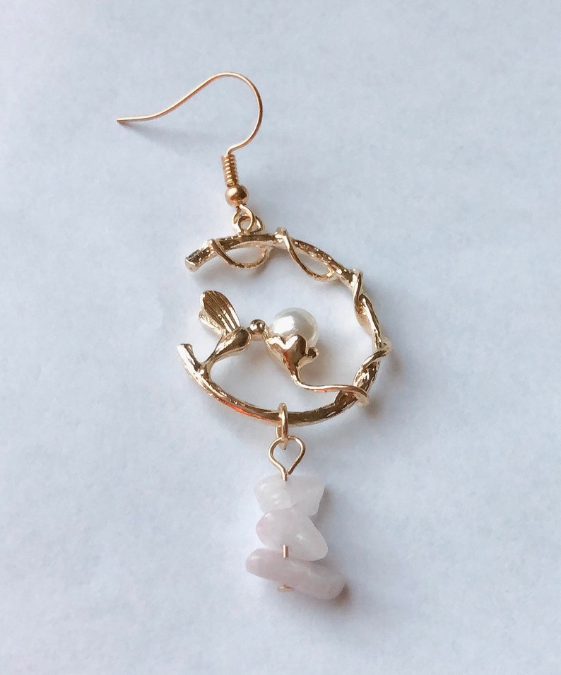 Holiday, Gift Bird pearl Earring
