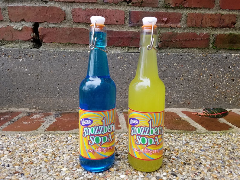 small willy wonka fizzy lifting drink bottle labels etsy