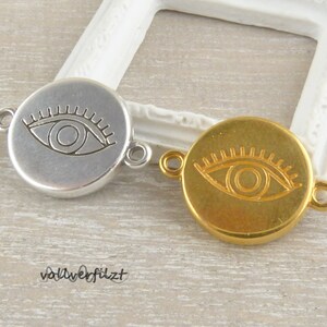 Evil Eye Amulett Schutz vor Böser Blick Anhänger Feuer Auge Edelstahl  Halskette