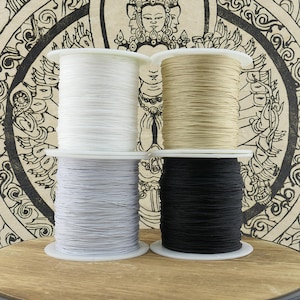 5m (0,23 EUR/m) oder 10m (0,22 EUR/m) Makramee Band 0,5mm Farbauswahl Kordel Schmuckkordel Macramé Schmuckband