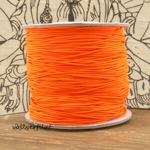 5m/10m 0,25 EUR/m Elastikband 0,8mm neon Farbauswahl Gummiband neonorange