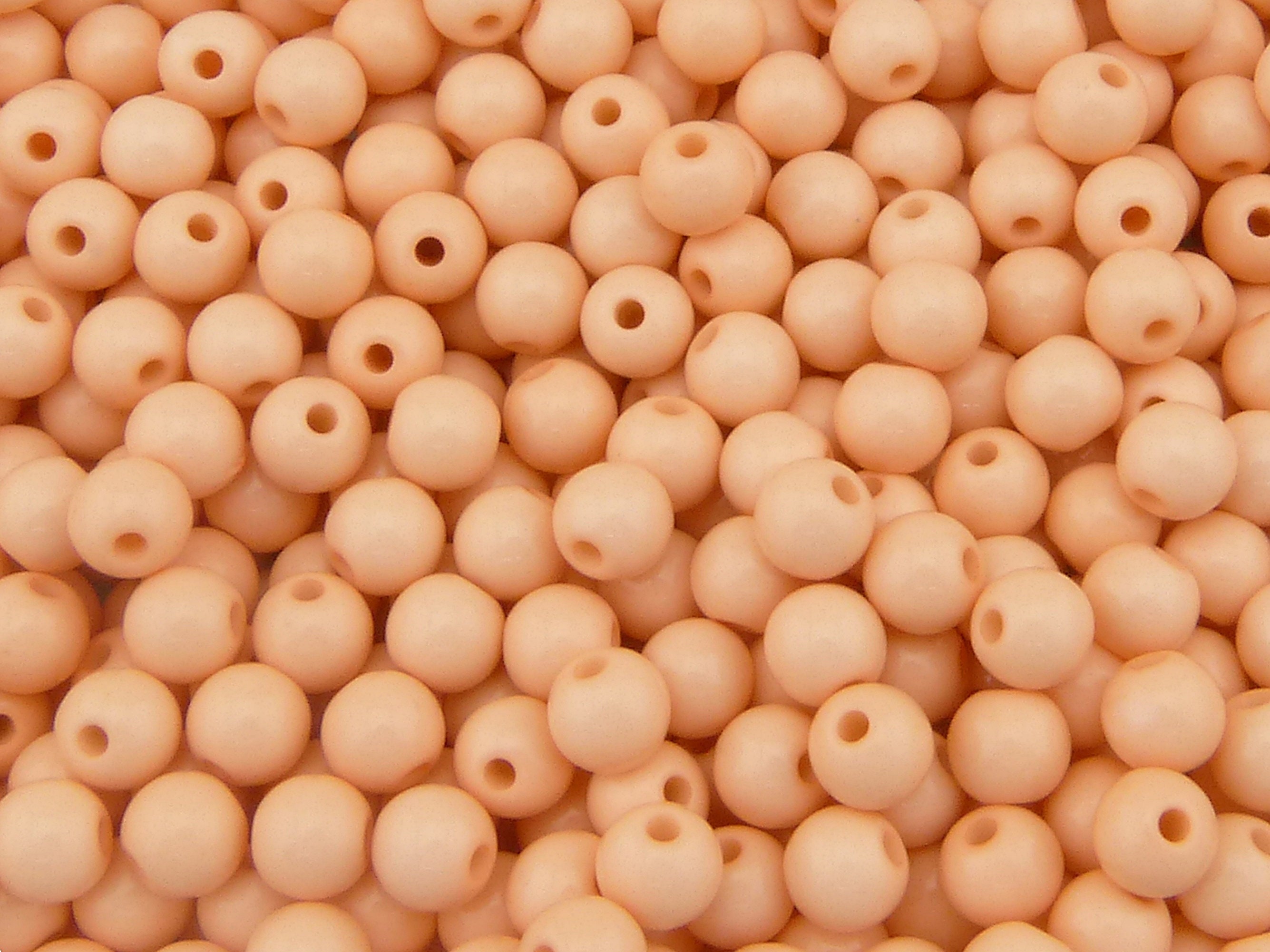 TOAOB 1000 Stück Bastelperlen Schwarze 6 Mm Acrylperlen Mit