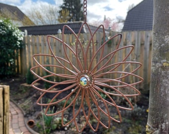 Blüte Rost zum Hängen Gartendeko Rost Gartendeko zum Hängen Edelrost Deko rustigale Landhaus deko Marthas Hus Garten Stecker wetterfest