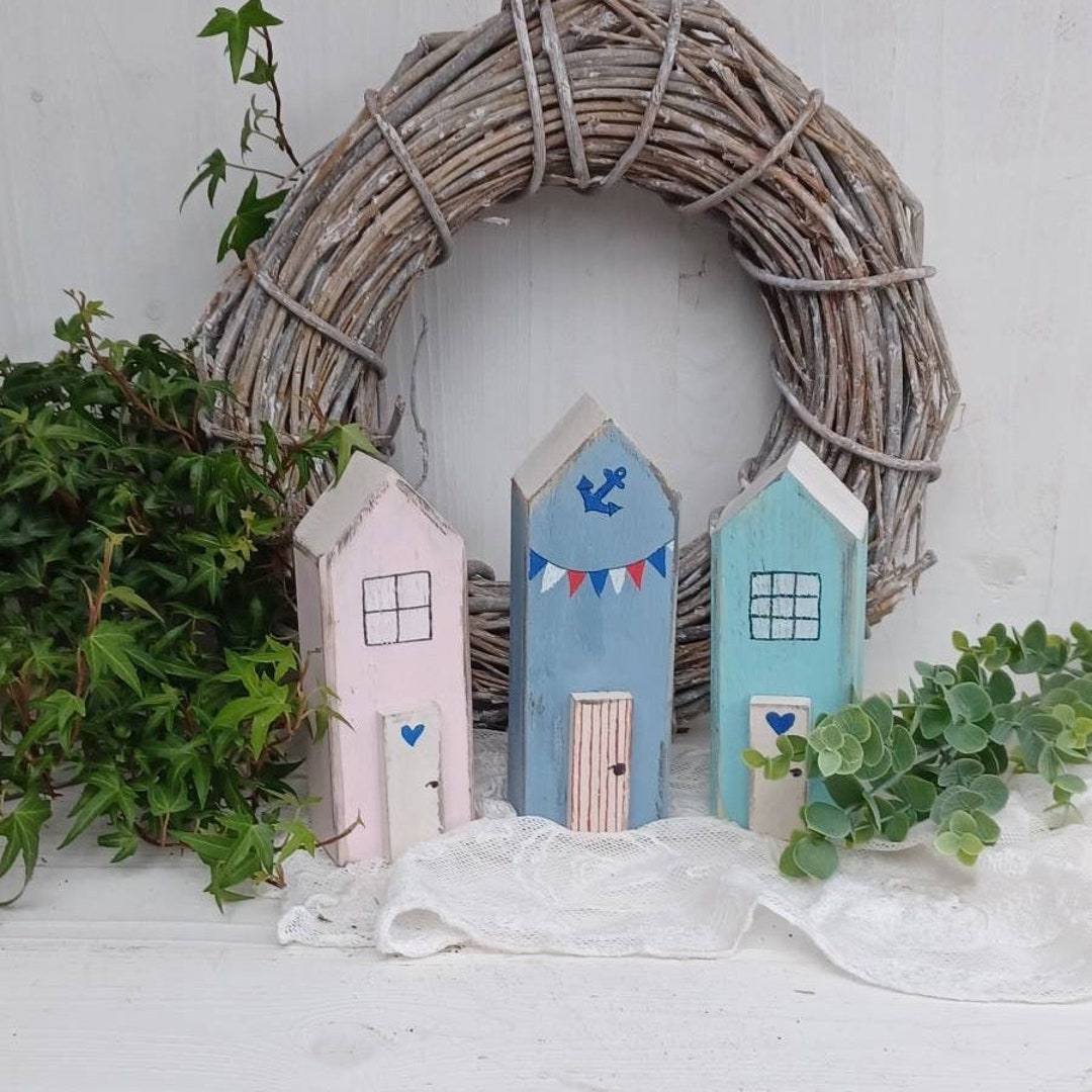 Maritime Möwen-Wanddekoration - 3er-Set In Holzoptik Für Zuhause