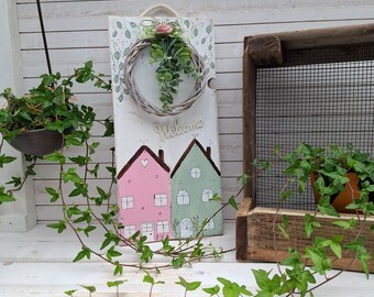 4er-Set Vintage Holzschilder Mit Hochlandkuh-Motiv – Wanddeko Mit Inspirierenden Sprüchen Für Rustikales Zuhause
