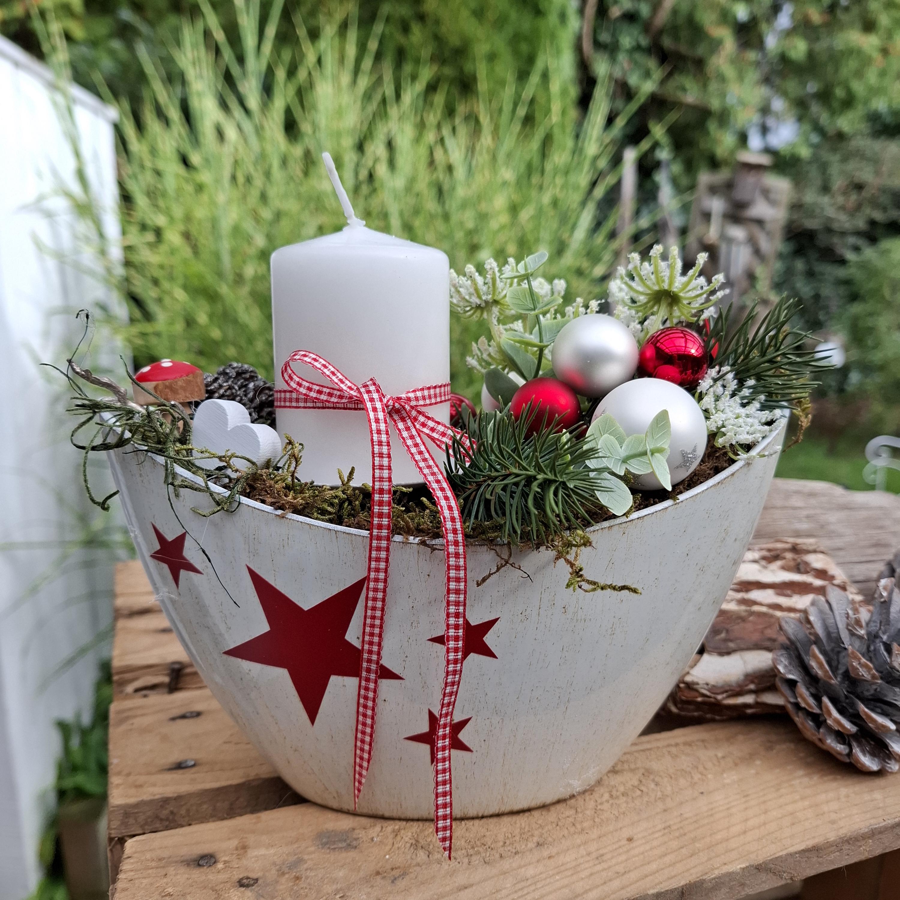 Adventsgesteck künstlich