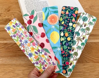 Double sided bookmark bundle, Any bookmark, Gift for bookworms, Nature bookmark, Book lover gift, Patterned bookmarks, Mix and match