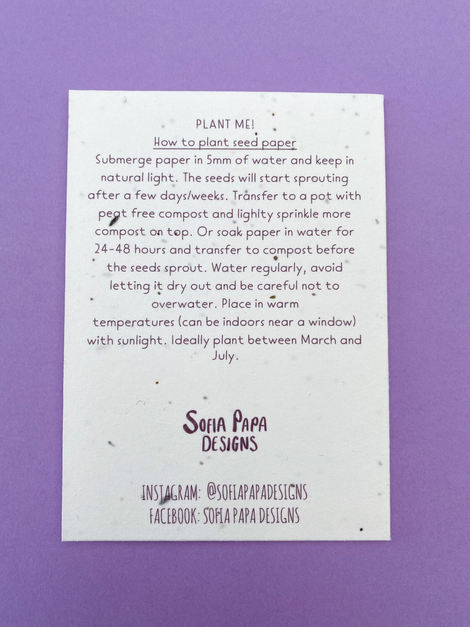 Compostable Card Plantable Have a Lovely Birthday Card, Floral Happy Birthday Card ...