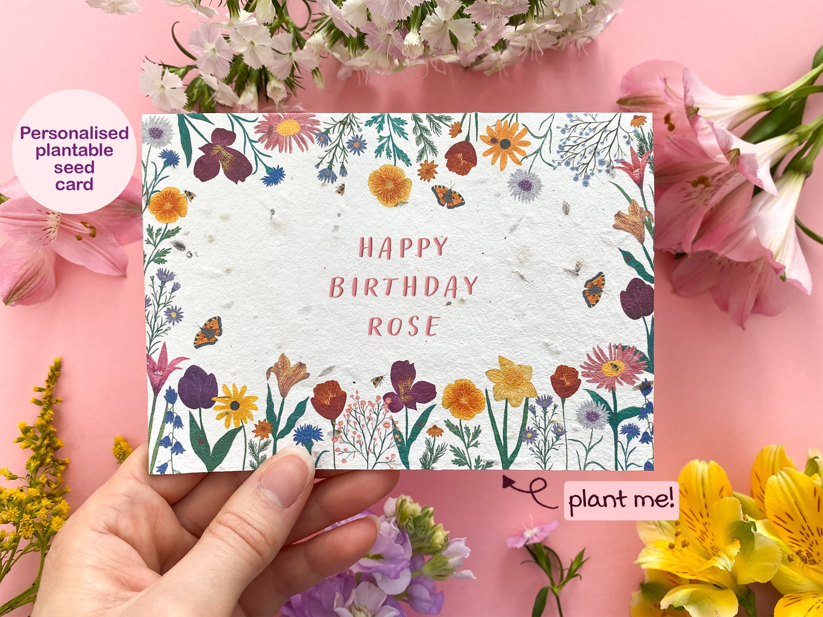 Choice Of Four Mother's Day Plantable Flower Seed Paper Greeting Cards –  Helen Jeanne, Seed Paper 