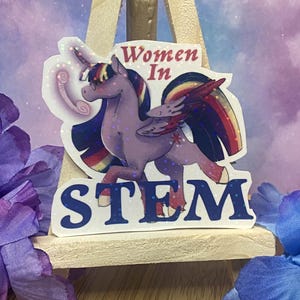 My Little Pony Friendship is Magic MLP FIM Twilight Sparkle Women in Stem Glittery Sticker