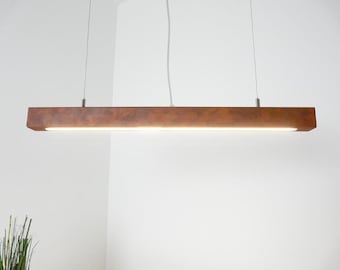 Led hanging lamp dining table lamp ceiling lamp rust approx. 80 cm