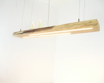 hochwertige Hängelampe 109 cm aus antiken Balken Lampe Esstischlampe