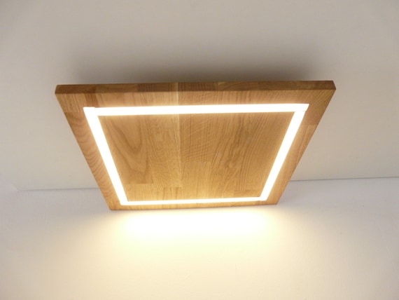 LED Deckenleuchte Holz W18 Eiche geölt 3-flammig 1050 Lumen schwenkbar Lampe** 