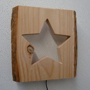 Wall lamp Stern Holz incl. Led lighting image 3