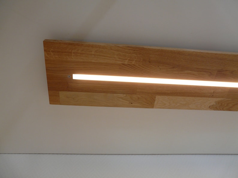 Deckenleuchte Eiche geölt LED 80 cm 1400 Lumen | Etsy